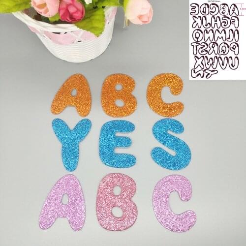 New 26 large English letters metal cutting mold, photo album cardboard DIY gift card decoration embossing crafts
