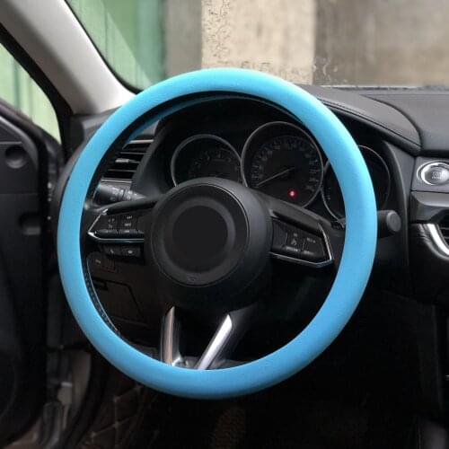 Car Silicone Steering Wheel Cover For LADA Vesta Granta 1300 Niva Samara Signet Priora Kalina Safarl largus vaz XRAY 2110-12