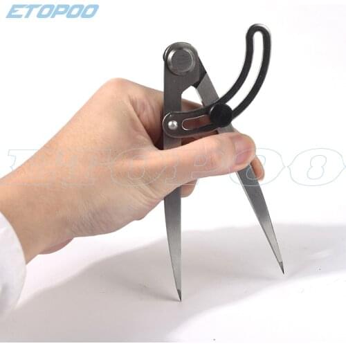 Spacing Compass Adjustable Leather Craft Rotating Tool Scriber DIY Edge Creaser Stitch Sewing Leather Metal Craft Marking Tools