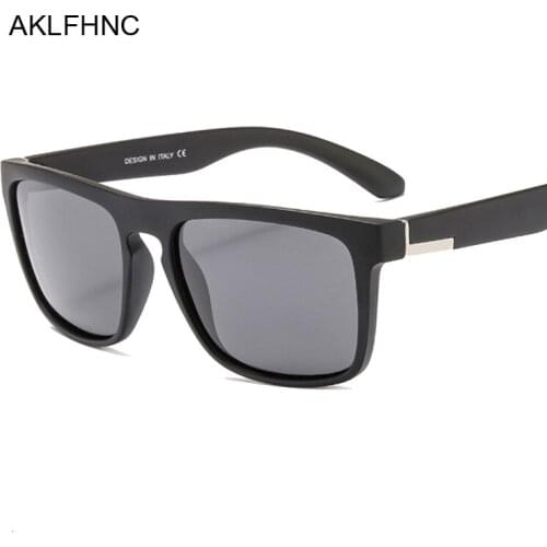 Fashion Black Polarized Square Sunglasses Men Women Luxury Brand Designer Vintage Sun Glasses Male Female Gafas De Sol Uv400