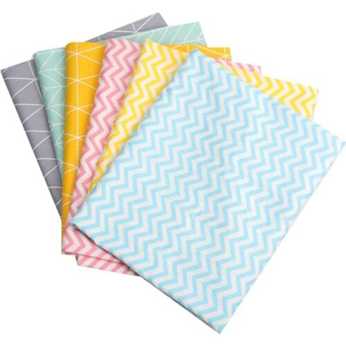 Fabric Meters Geometric print 100% Cotton Fabric for Clothes Baby Dress Sewing Bed Sheet Pillow Cover DIY Sewing Fabrics