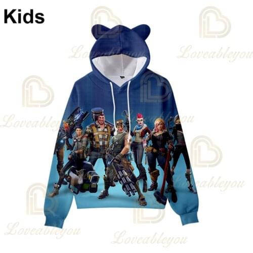 3D Printed Hoodie Men and Women 8 To 19 Years Kids Sweatshirt Battles Cartoon Tops Teen Clothes Shooter Game