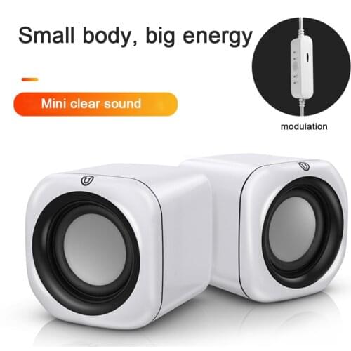USB Wired Computer Speakers Deep Bass Sound Box Speaker For PC Laptop Powerful Subwoofer Multimedia Loudspeakers Not Soundbar