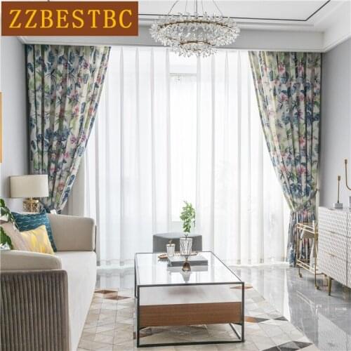 ZZBESTBC American High Quality Decorative Curtains For Bedroom Modern Minimalist Apartment Villa Living Room Kitchen Curtains