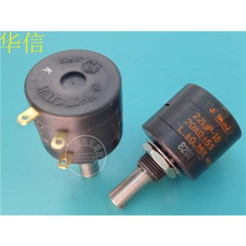 Japan Sakae 22HP-10 20K 1K 100K multi-turn wirewound potentiometer switch