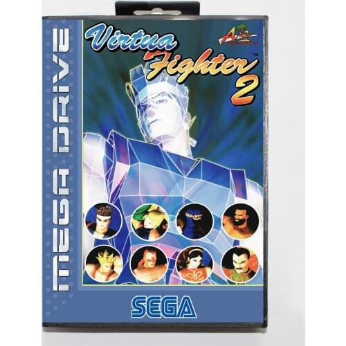 Virtua fighter 2 16 bit SEGA MD Game Card With Retail Box For Sega Mega Drive For Genesis