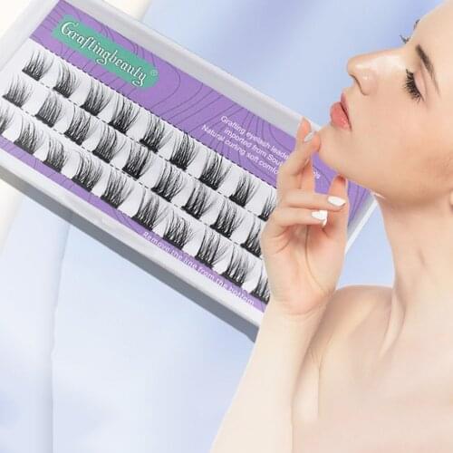 3D 24 Clusters Individual Lash C Curl DIY Lash Extension Kit Natural Volume Fluffy Eyelash Extension Tool False Eyelashe Makeup