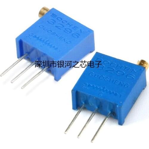 5PCS 3296W adjustable resistor Top tuning 101/501/102/202/103/104/105 50R100R200R500R1K2K5K10K20K100K200K500K1M2M potentiometer