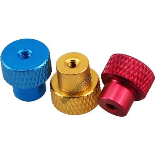 5 PCS M3 Through Hole Manual Nut Aircraft Camera Tripod Fastening Nut Knurled Nut Aluminum Nut