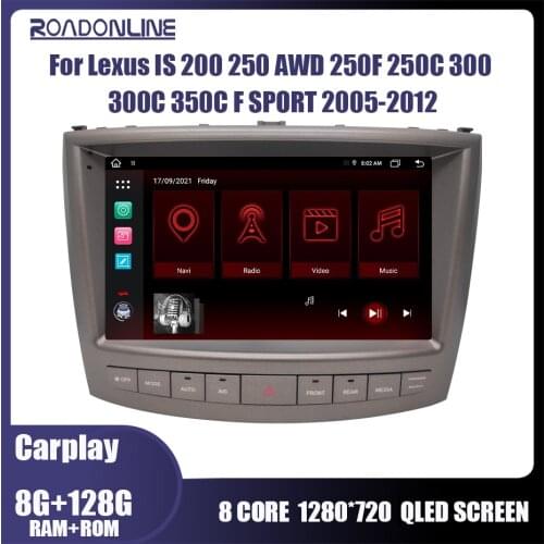 Android Car Radio For Lexus IS250 IS300 IS200 IS220 IS350 2005-2012 Stereo 2 Din DVD Player Head Unit GPS Navigation WIFI