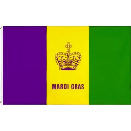 90x150 CM Carnival mardi gras flag for Decoration