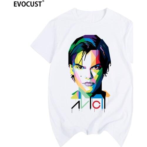 Avicii art dj RIP FAN TEE T-shirt Cotton Men T shirt New Women Summer