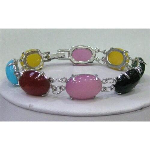Fast Shipping 12X16MM Bead Mixed stone Bracelet