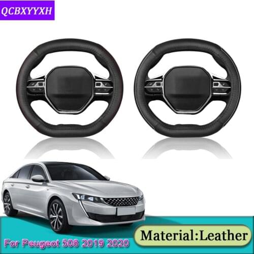 Car Steering Wheel Cover Car Steering-wheel Hubs Cover For Peugeot 508 2008 2019-2020 3008 4008 5008 2016-2019 208 e-208 2020