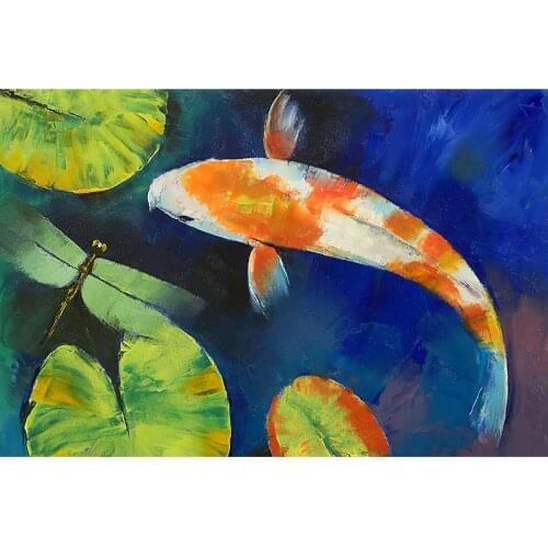 Cyprinus carpio jigsaw puzzle 1000 pieces kids carp fish wooden puzzles Adornment picture Unzip educational toys Custom gift