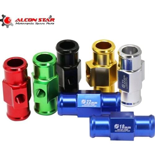 Alconstar- 1Pc 18mm 22mm Motorcycle Water Temp Temperature Joint Pipe Sensor Gauge Radiator Hose Adapter for Honda for Yamaha