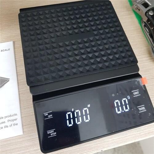 Electonic Kitchen Scales with Timer Smart Digital Coffee Scales Household Food Scales Precision Scales Weight Scale 3KG/0.1g