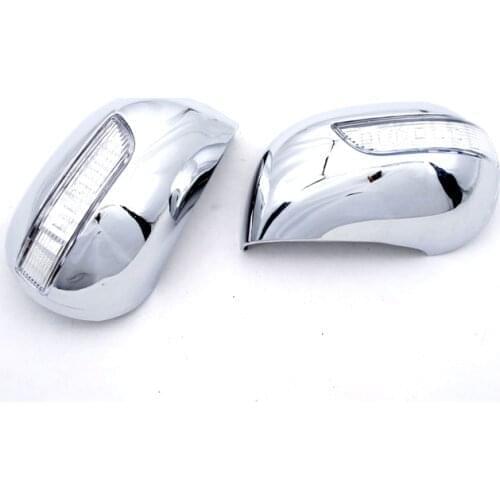 Chrome Styling Side Mirror Cover with LED Side Blinker for Nissan Cube 04-08