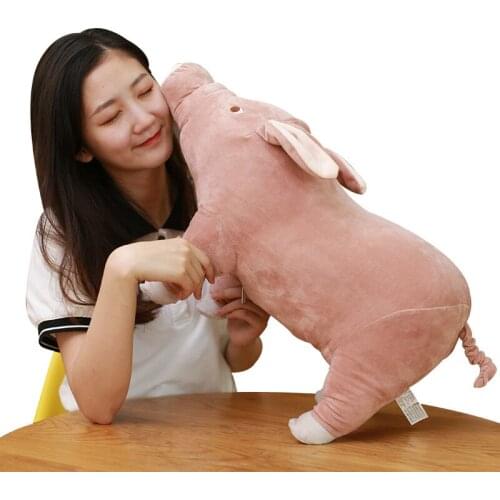 Simulation Animal Pig Doll Big Plush Toy Pig Toy Doll Sleeping Pillow for Children Birthday Gift 24inch 60cm DY50735