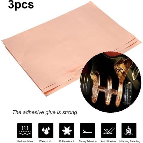 3Pcs Flake Slug Tapes With Single Adhesive Copper Foil Tape Repellent Shield Strip For Guitar Musical instrument accessories