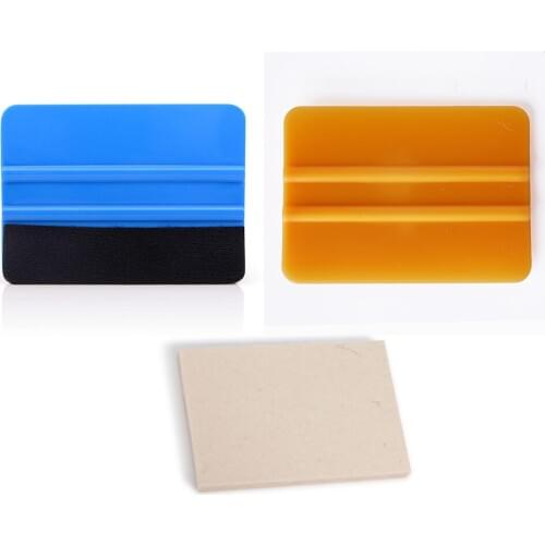 EHDIS 3pcs Winonw Tint Tools Carbon Foil Film Car Vinyl Wrap Tool Kit 3D Wool Squeegee Car Cleaning Scraper Brush Wrapping Tool