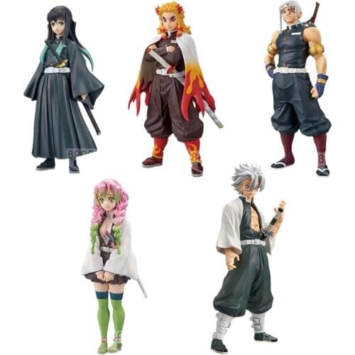 New Anime Demon slayer kimetsu no yaiba Kanroji Mitsuri Uzui Tengen Action figures toys Tanjirou Nezuko anime figure for gifts