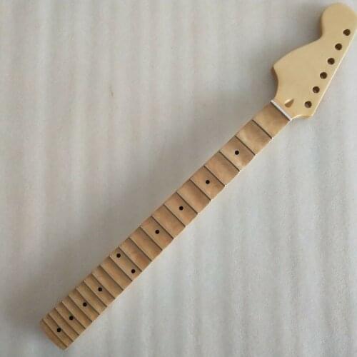 Full scalloped 21 frets Maple guitar Neck part reverse big headstock 25.5 inch