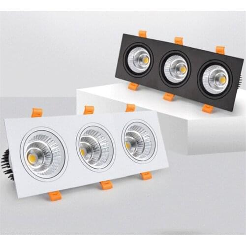 Dimmable Super Bright LED Ceiling light down light 21W 27W 36W AC110V/220V Recessed COB LED Spot light decoration Ceiling lamp