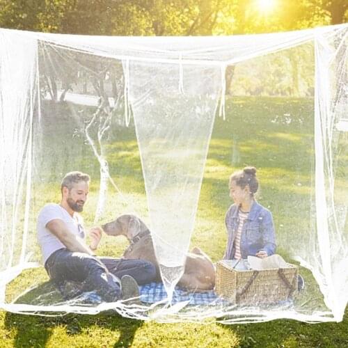 Luxury Mosquito Net Bed Canopy Tent Square Netting Curtain for Camping Screen House Bunk Bed Finest Holes Mesh 300