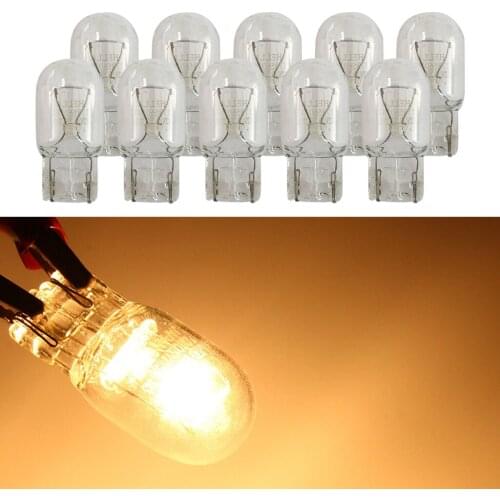 10x T20 Clear Car Reverse Single Filament Turn Signal Stop Brake Light