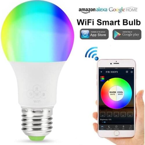 New 1PC E27 Smart Control Lamp Led RGB Light Dimmable 4.5W Led Lamp Colorful Changing Bulb Led RGB White Decor Home Dropshipping