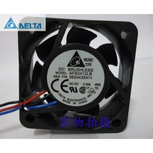 For delta AFB0412LB 40MM 4015 40*40*15MM 12V 0.09A 3-wire Server Inverter Cooling fan