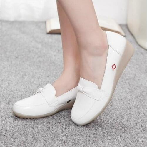 Slope heel shoes Nuser shoes Spring Women White shoes 35-41