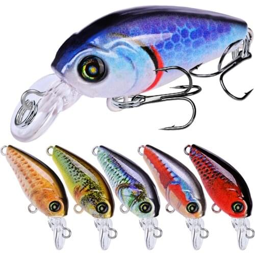 1pcs Fishing bait 4.7cm 4g Fish Swim Fishing Lure Artificial Hard Crank Bait Wobblers japan Mini Fishing Crankbait lure Pesca