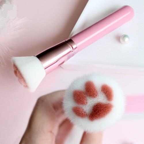 1PCS Powder Makeup Brush Cat Paw Face Contour Blusher Make Up Brushes Flower Beauty Foundation Brush Cosmetic Pincel Maquiagem