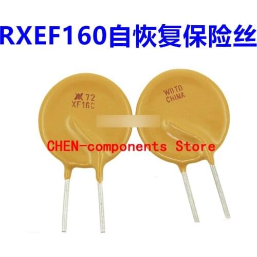 10PCS RXEF160 Self-recovery fuse 1.6A 72V straight Insert