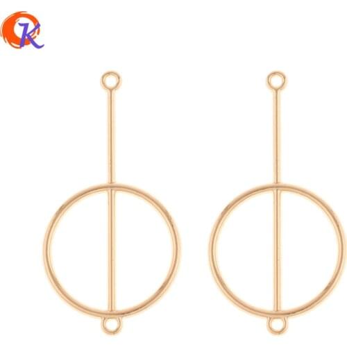 Cordial Design 100Pcs 25*48MM Jewelry Accessories/Earring Connectors/DIY Accessories/Ring Shape/Hand Made/Earring Findings