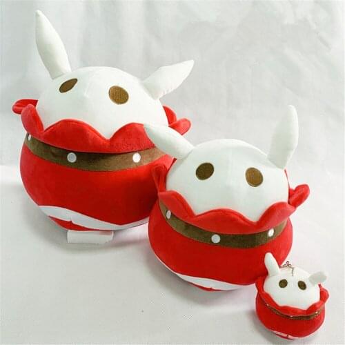 13cm Game Genshin Impact Klee Bomb Dango Cosplay Cartoon Soft Plush Toys Doll Figure Keychain Pendant Accessories Prop