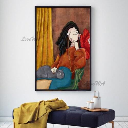 Abstract Oil Painting 100% Hand Painted Sexy Lady Oil Paintings Wall Art Canvas Abstract Carving Art For Hotel Living Room Decor