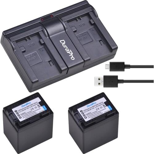 2X 4500mAH BP-745+ BP 745 BP745 Camera Battery +USB Charger for Canon BP-709,BP-718,BP-727,VIXIA HF M50,M51,M52,M560,R30,R32,R36