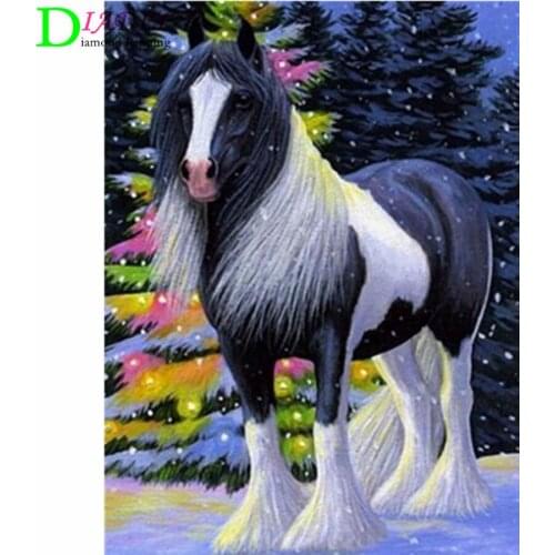 Diamond Embroidery Anmial Cross Stitch DIY Diamond Painting Horse Diamond Mosaic Rhinestones Home Decor