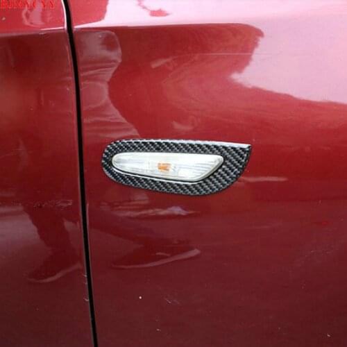 BJMYCYY 2PCS/SET Carbon fiber decorative frame of automobile steering light for BMW 3 Series E90 2005-2012