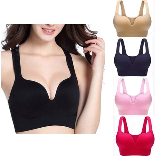 Seamless Thin Bra Plus Size Bras For Women Wireless Cotton Breathable Underwear With Pads Push Up Bra Soft Sexy Lingerie