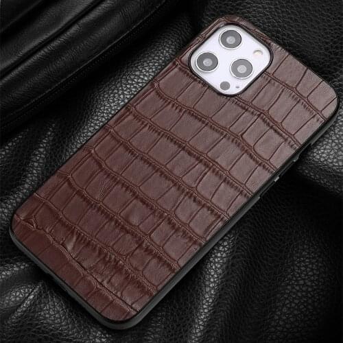Genuine Leather Phone Cases for iphone 12 Pro Max 12 Mini X XR XS XS max 11 Pro Max 6S 6 7 8 plus 5S 5 SE 2020 Stone Grain Cover