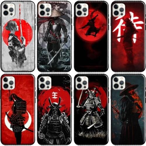 Japanese Samurai Phone Case For iPhone 12 11 Pro Max 12 mini 6S 7 8 Plus SE 2020 XR X XS Max Back Cover