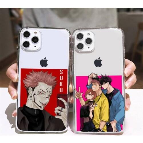 Jujutsu Kaisen Gojo Satoru Anime Phone Case Transparent soft For iphone 5 5s 5c se 6 6s 7 8 11 12 plus mini x xs xr pro max