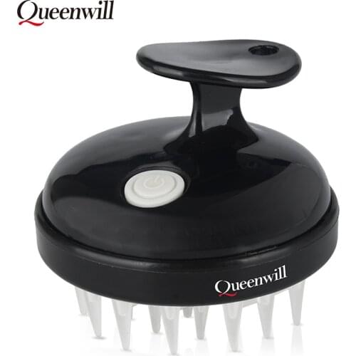 Electric hair massager Silicone shampoo scalp massage comb bath massage brush scalp massager hair shower brush comb care tool