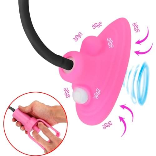 IKOKY Tongue Licking Sucking Vagina Pump Nipple Vibrator Vacuum Pussy Pump Clitoris Stimulator 10 Speed Sex Toys For Woman