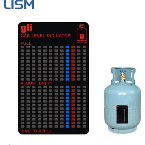 Gas Tank Level Indicator Gas Measurement Card Magnetic Gauge Caravan Bottle Temperature Tester Meter Measuring Stick