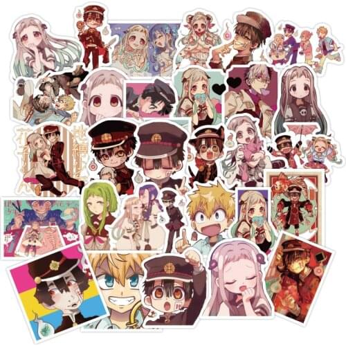 100pcs/pack Japanese anime Toilet-Bound Hanako-kun Stickers For Furniture Wall Desk DIY Chair Toy Car Computer Motorcycle Etc